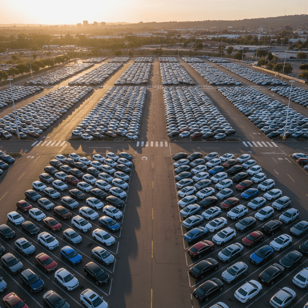 Automobilių aikštelė iš oro - platus pasirinkimas