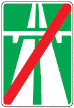 Kelio ženklas Nr. 502 „Automagistralės pabaiga“