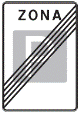 Kelio ženklas Nr. 544 „Stovėjimo zonos pabaiga“