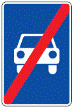 Kelio ženklas Nr. 556 „Automobilių kelio pabaiga“
