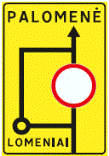 Kelio ženklas Nr. 624 „Apylankos schema“