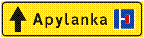 Kelio ženklas Nr. 625 „Apylankos kryptis“