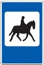 Kelio ženklas Nr. 728 „Žirgų sportas“