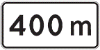 Kelio ženklas Nr. 801 „Atstumas iki objekto“