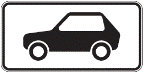 Kelio ženklas Nr. 817 „Lengvieji automobiliai“
